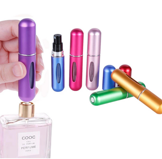 Portable Refillable Mini Perfume Atomizer | Travel-Size Spray Bottle | Random Color | 5ml/8ml